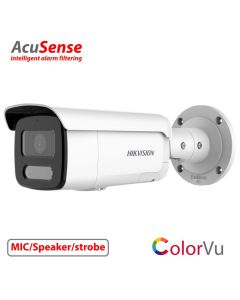 4MP, 2.8mm lens, 60m ColorVu (white light LED), Acusense, Bullet IP Camera,MIC/Speaker(2-way audio), Strobe